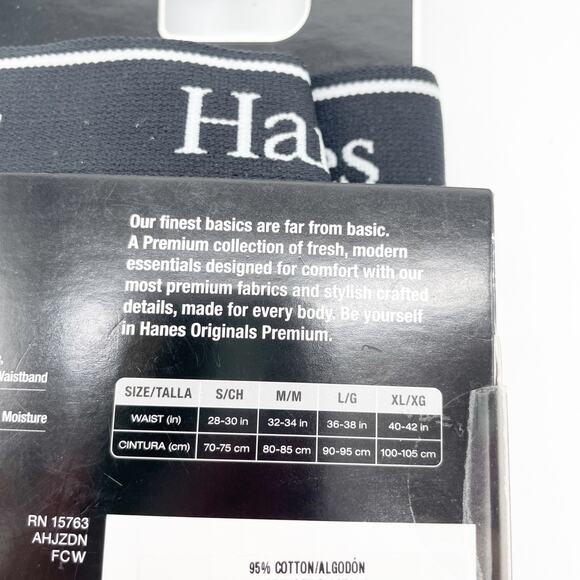 Hanes Men's Black Printed Premium Stretch Trunk Modern Fit Underwear L 36-38" - Picture 4 of 4